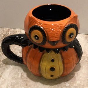 Halloween Mug Johanna Parker Designs 18 oz Owl Cup Holiday Home Kitchen Bar NEW